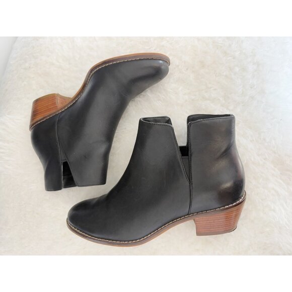 Cole Haan Leather Booties 6.5B Euc - Picture 1 of 8